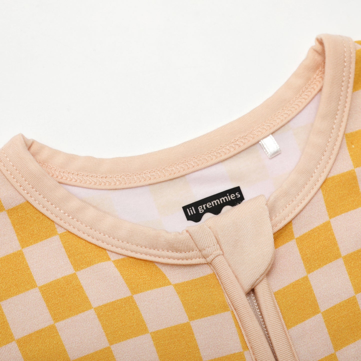 Sunny Check Long Zip Zip